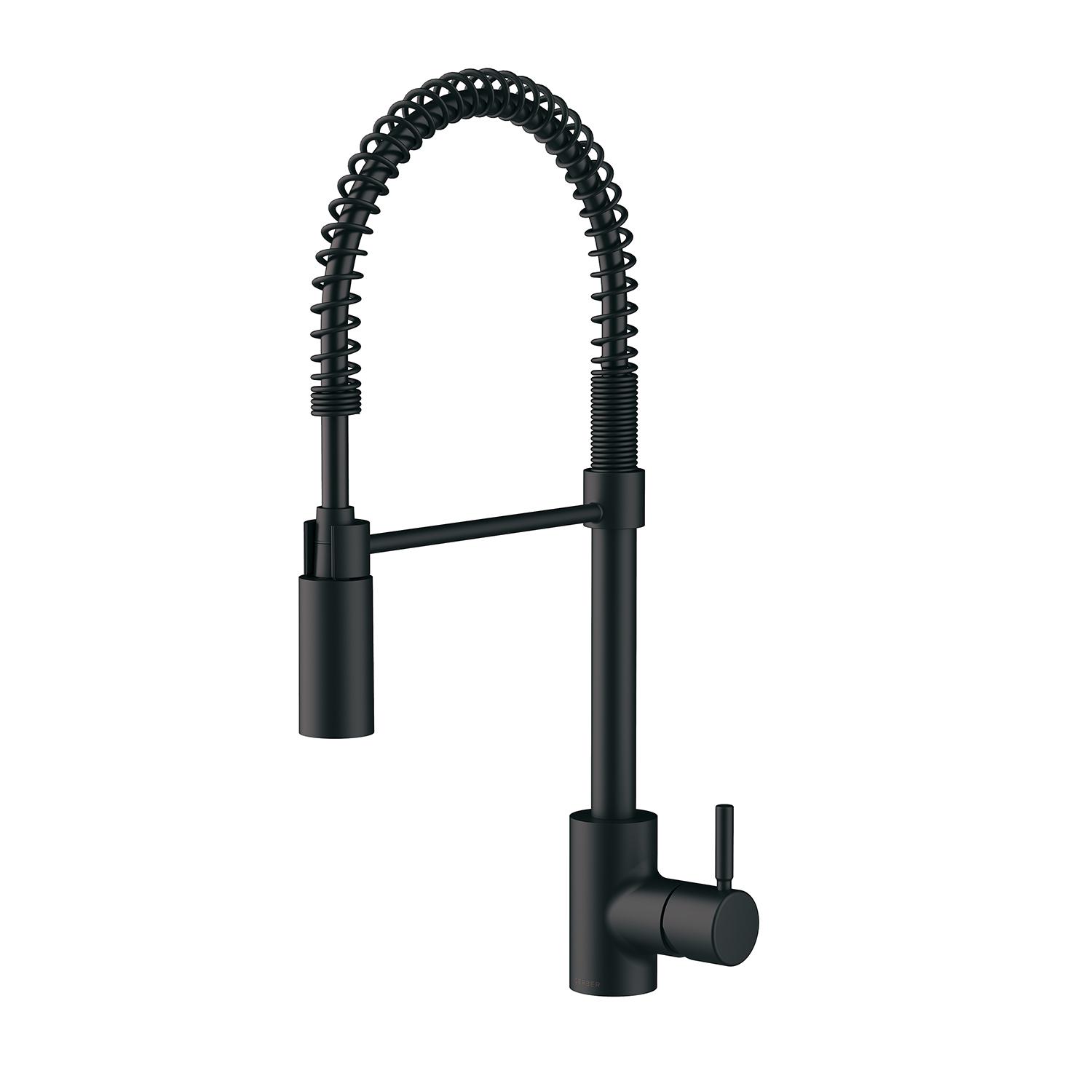 Gerber® d451288bs The Foodie Single Handle Kitchen Faucet, 1.75 gpm Flow Rate, 360 deg Swivel Spout, Satin Black, 1 Handles