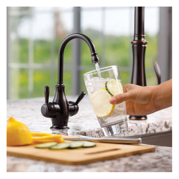 Insinkerator® 45390AA-ISE Traditional 2010 Showroom Instant Hot and Cold Water Faucet, 360 deg Swivel Spout, Oil Rubbed Bronze