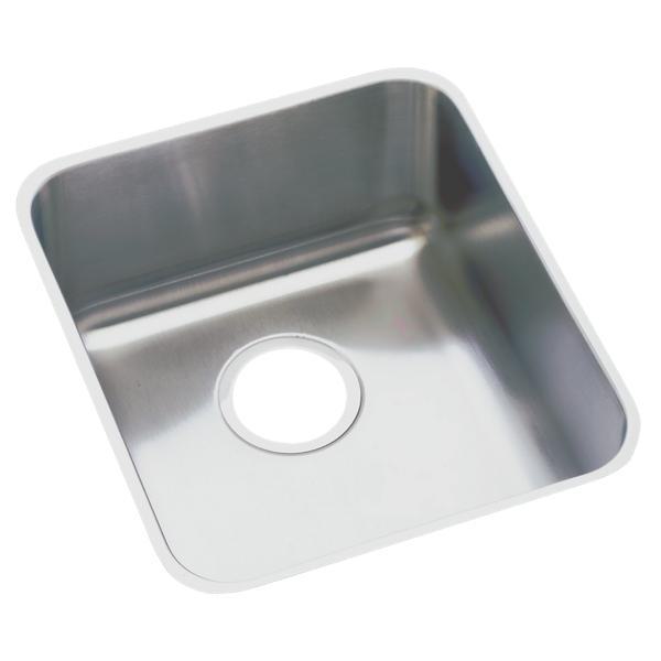 Just Manufacturing US1821A-J Sink, Lustrous Satin, Rectangular Shape, 19 in L x 16 in W Bowl x 7-1/2 in D Bowl, 7-3/8 in H x 18-1/2 in W x 21-1/2 in L, Undermount Mounting, 304 Stainless Steel