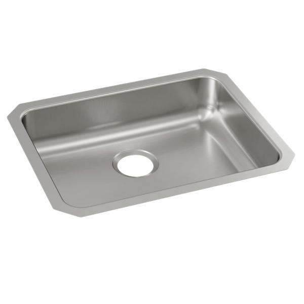 Just Manufacturing USADA1824A55-J ADA Sink, Lustrous Satin, Rectangular Shape, 21 in L x 15-3/4 in W Bowl x 5-3/8 in D Bowl, 5-3/8 in H x 18-1/4 in W x 23-1/2 in L, Undermount Mounting, 304 Stainless Steel