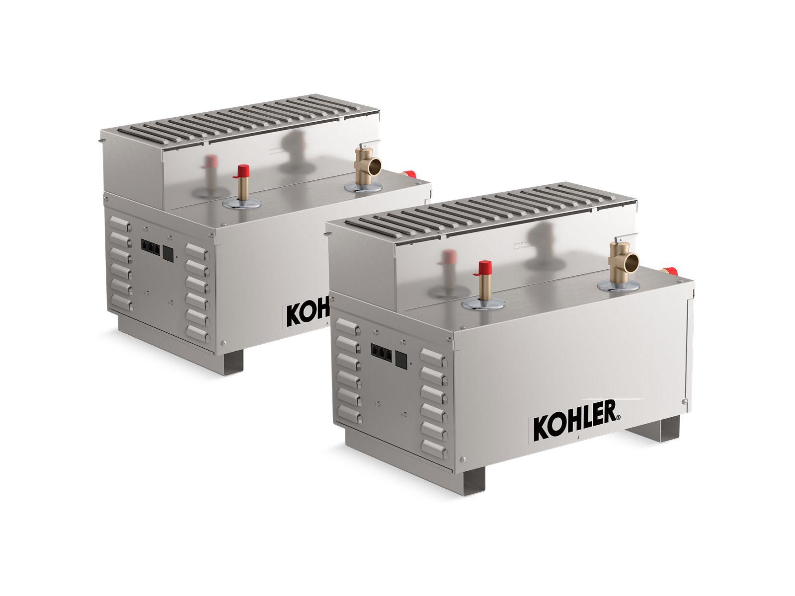 Kohler® 32334-NA K-32334 Invigoration Steam Generator, 1/2 in NPT Steam Outlet, 3/8 in NPT Water Inlet, 240 VAC, 160 A, Domestic