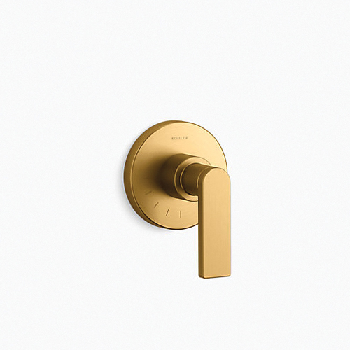 Kohler® T73135-4-2MB Volume Control Valve Trim With Lever Handle, Vibrant® Brushed Moderne Brass