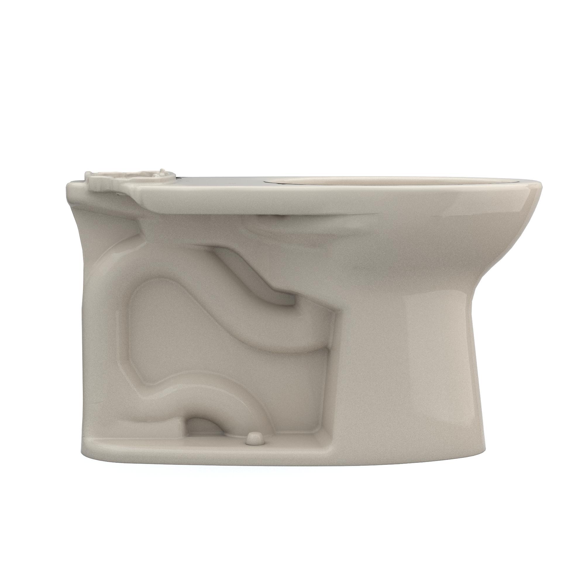 Toto® C776CEFG#03 Universal Height Toilet Bowl With CEFIONTECT® Technology, Drake®, Bone, Elongated Shape, 12 in Rough-In, 16-1/8 in H Rim, 2-1/8 in Trapway