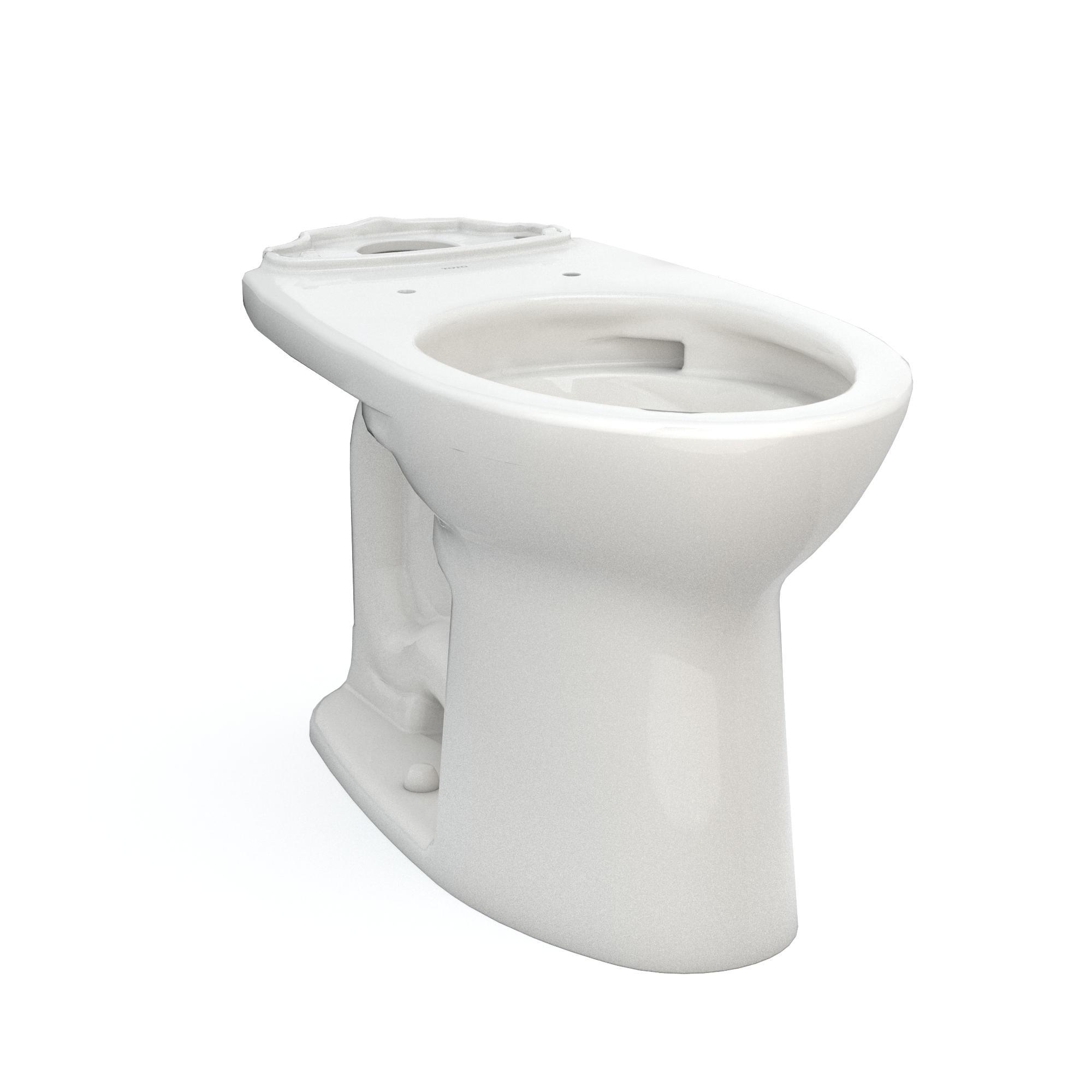Toto® C776CEFG#11 Universal Height Toilet Bowl With CEFIONTECT® Technology, Drake®, Colonial White, Elongated Shape, 12 in Rough-In, 16-1/8 in H Rim, 2-1/8 in Trapway