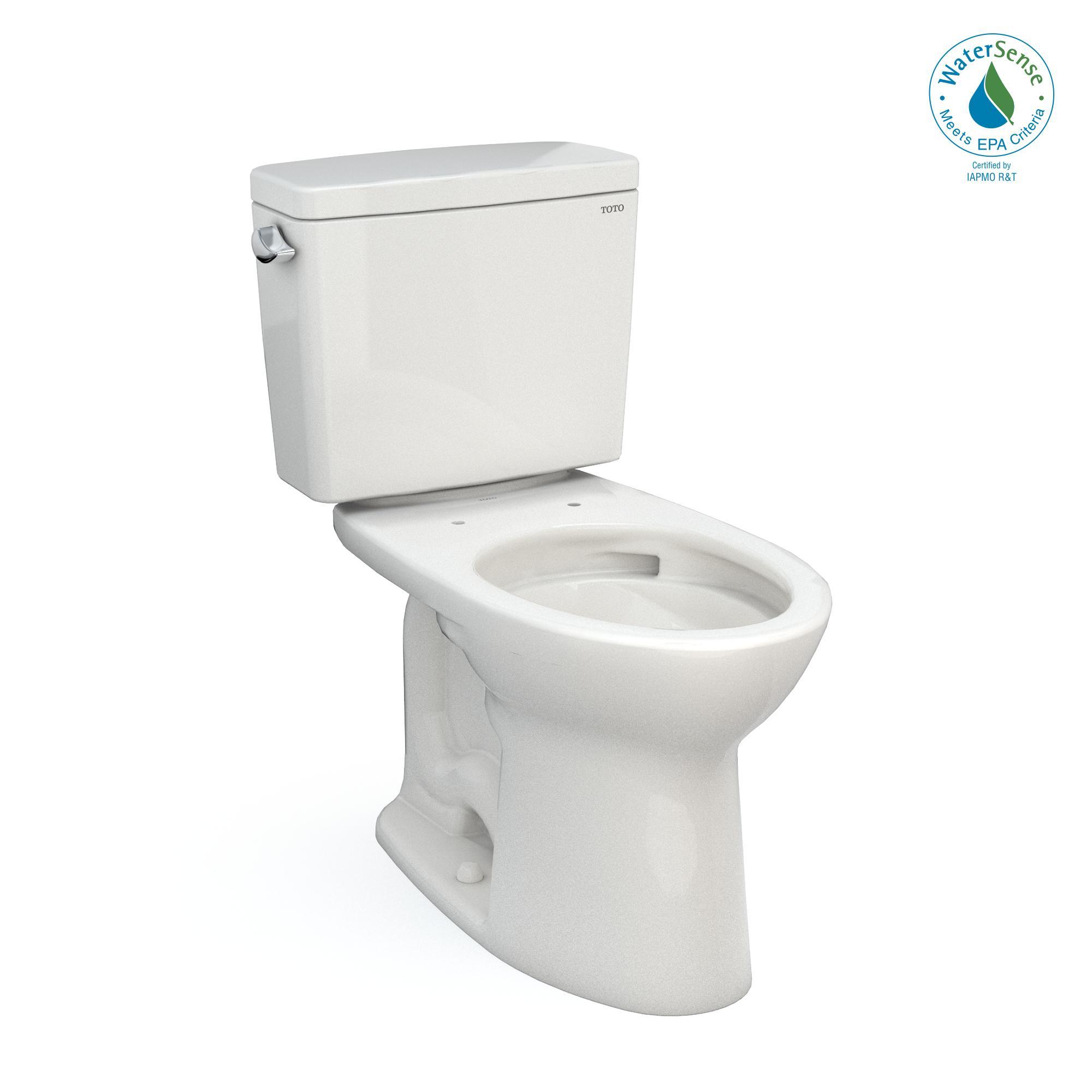 Toto® CST776CEG#11 2-Piece Toilet, Drake®, Elongated Bowl, 14-15/16 in H Rim, 12 in Rough-In, 1.28 gpf, Colonial White, Import