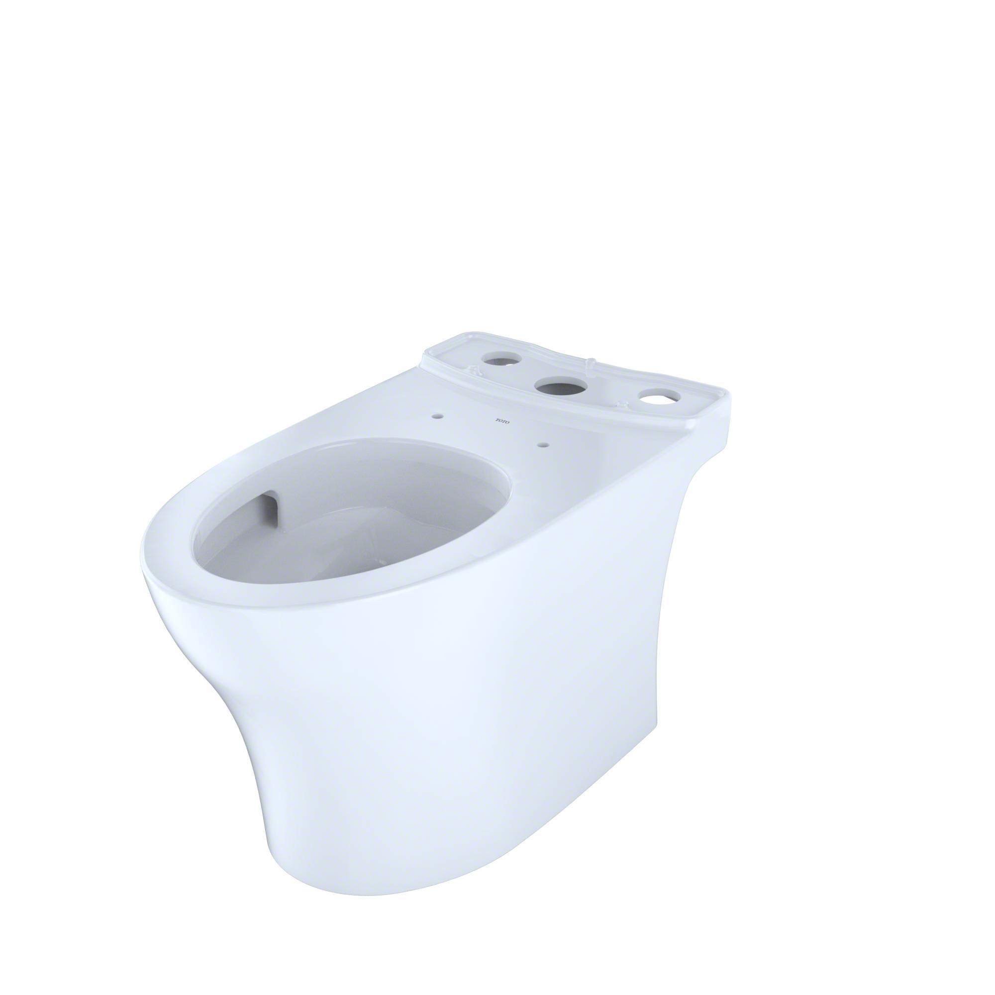 Toto® CT446CEFGN#01 AQUIA® IV Toilet Bowl, Aquia, Cotton White, Elongated Shape, 12 in Rough-In, 16.125 in H Rim, 2.5 in Trapway