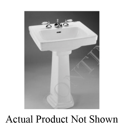 Toto® LT532.8#12 Promenade® Transitional Lavatory Only With Rear Overflow, Promenade®, Rectangle Shape, 8 in Faucet Hole Spacing, 24 in W x 19 in D, Wall Mount, Vitreous China, Sedona Beige