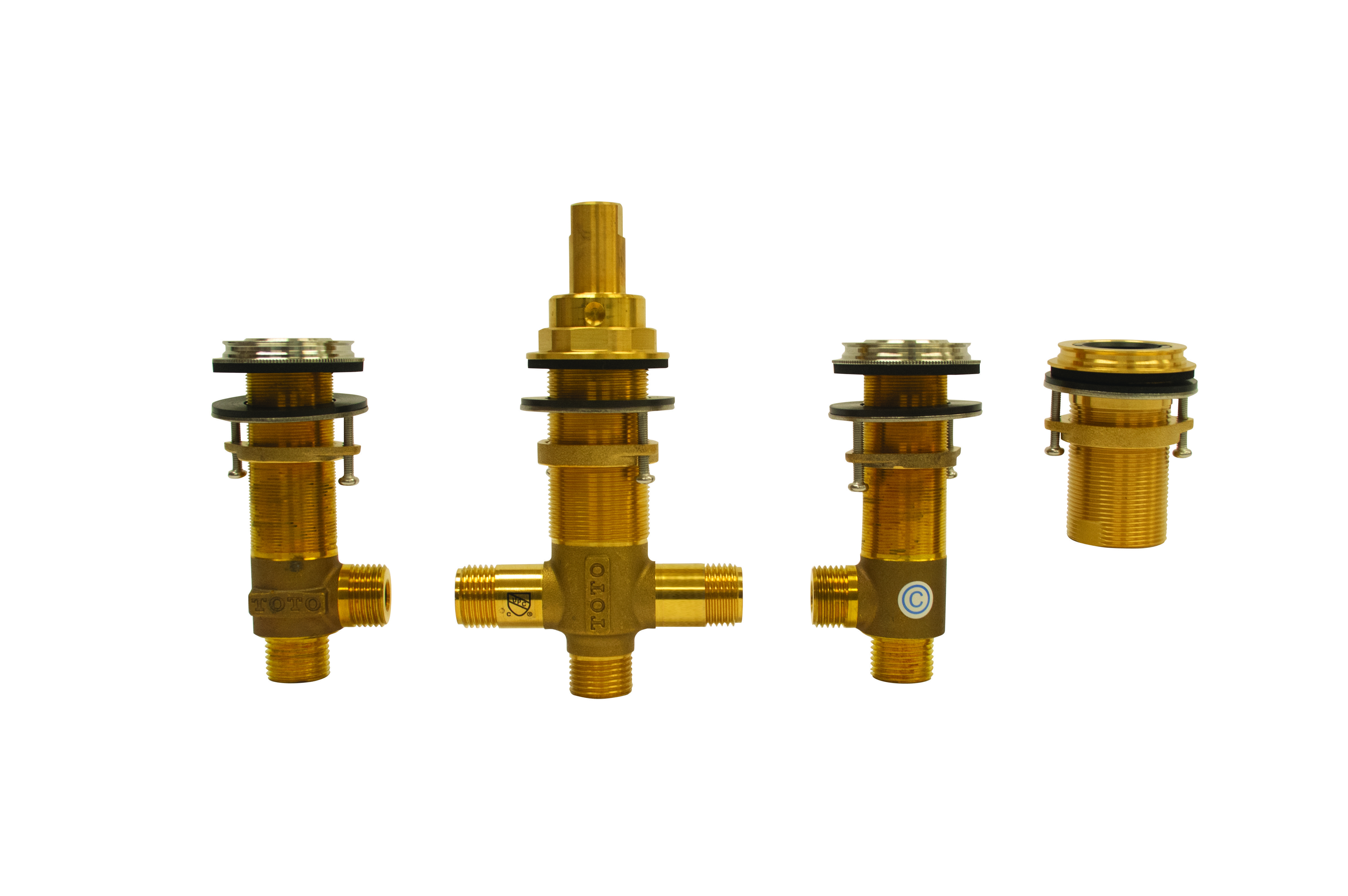 Toto® TBN02203U#CP Rough-In Valve, 1/2 in NPSM Inlet, 20 to 80 psi Pressure, Brass Body, Import