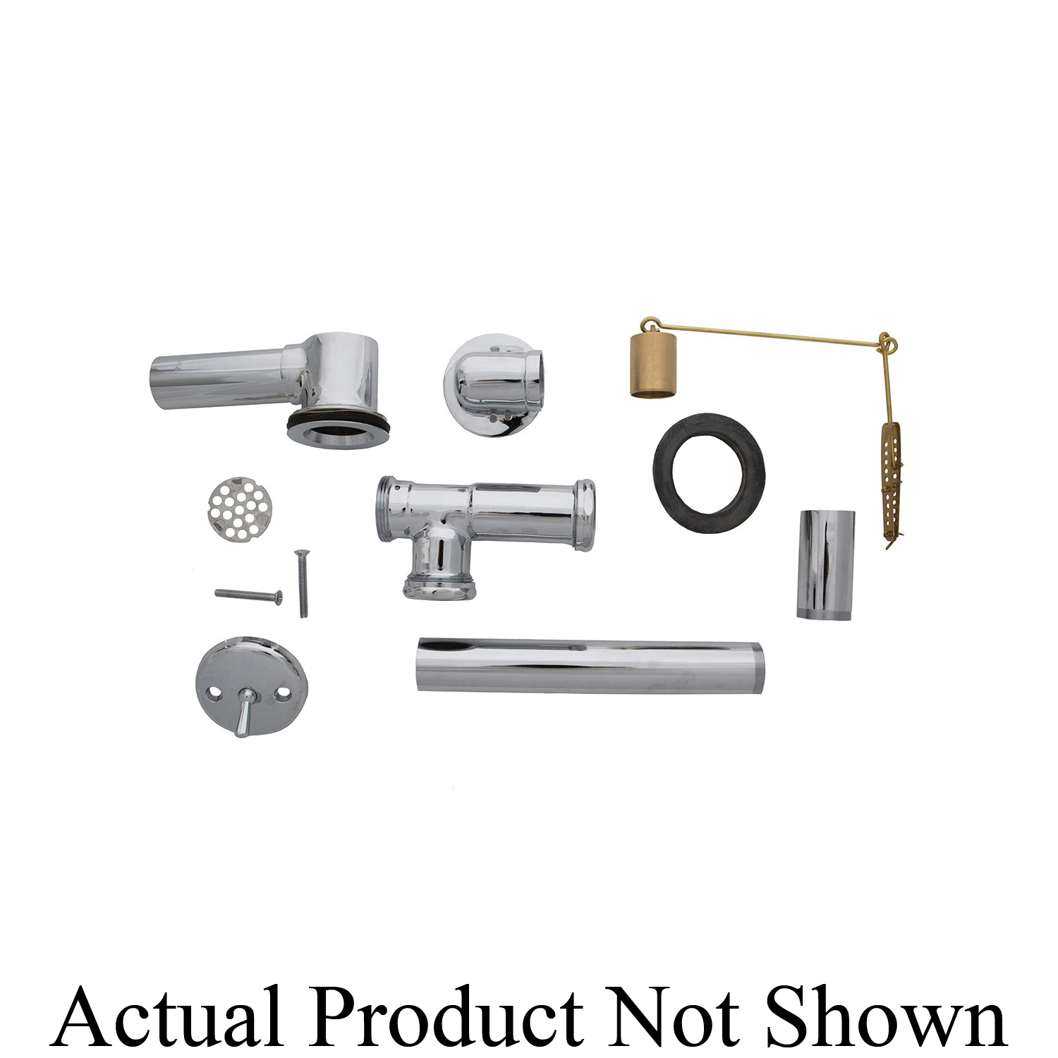 Trim To The Trade 4T-1760X-30 Trip Lever Style Waste and Overflow, Polished Nickel