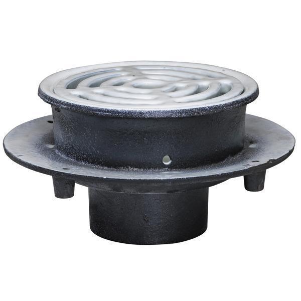 WATTS® FS-702 Sanitary Floor Sink, 2 in Drain Opening, 8 in Dia x 5 in D, Round Shape, Import