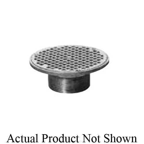 Zurn® ZN400-5B-USA Type B Light Duty Adjustable Strainer Top, 5 in Dia, Round Pattern, 8 sq-in Open Area, 3-1/2-8 NPSM, Domestic