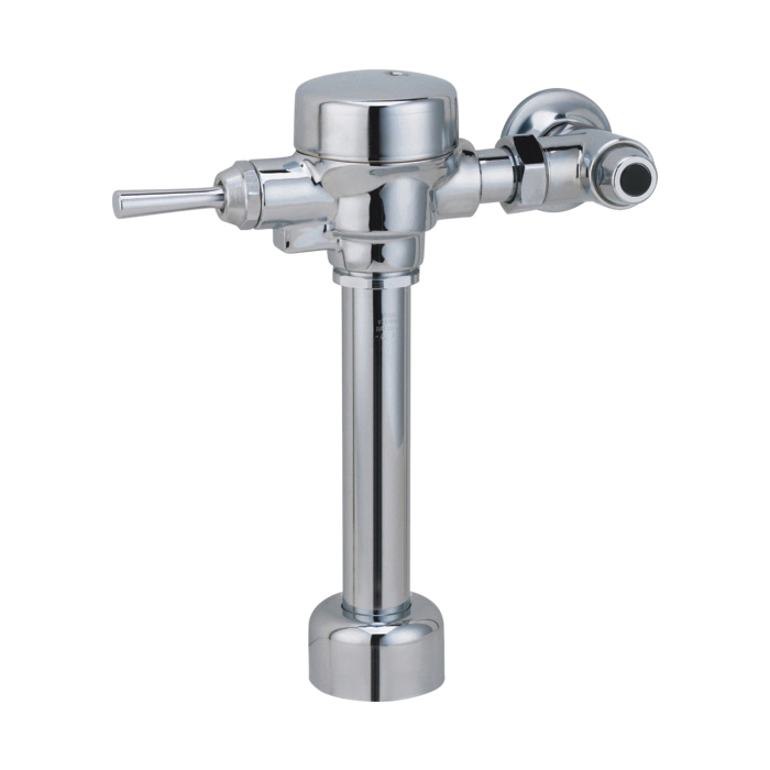 DELTA® 81T201-42 Teck® Exposed Manual Flush Valve, 1.1 gpm, 1-1/2 in Spud, Polished Chrome, Import