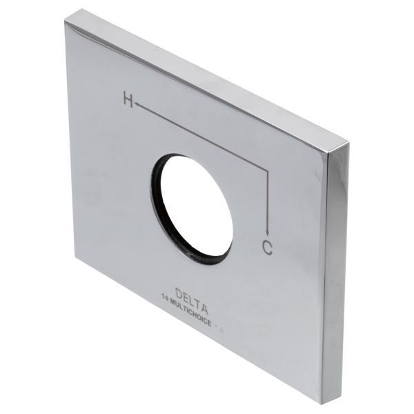 DELTA® RP51036 Vero® Escutcheon and Set Screw, For Use With Model T14086,T14186 and T14286 Monitor® 14 Series Shower Trim, Polished Chrome, Import