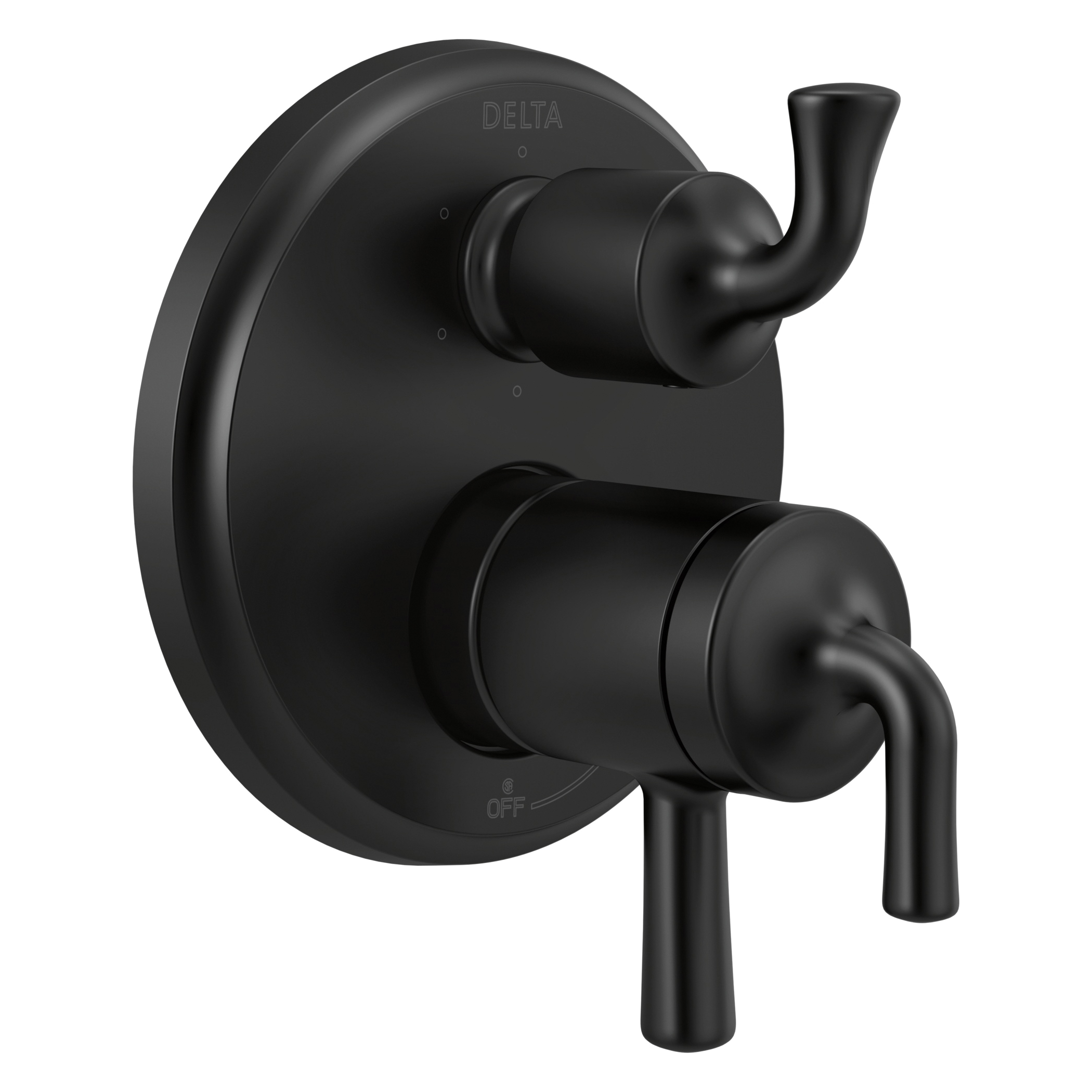 DELTA® T27933-BL Monitor® 17 Series Valve Trim With 3 or 6-Setting Integrated Diverter, 5.8 gpm Valve, Matte Black