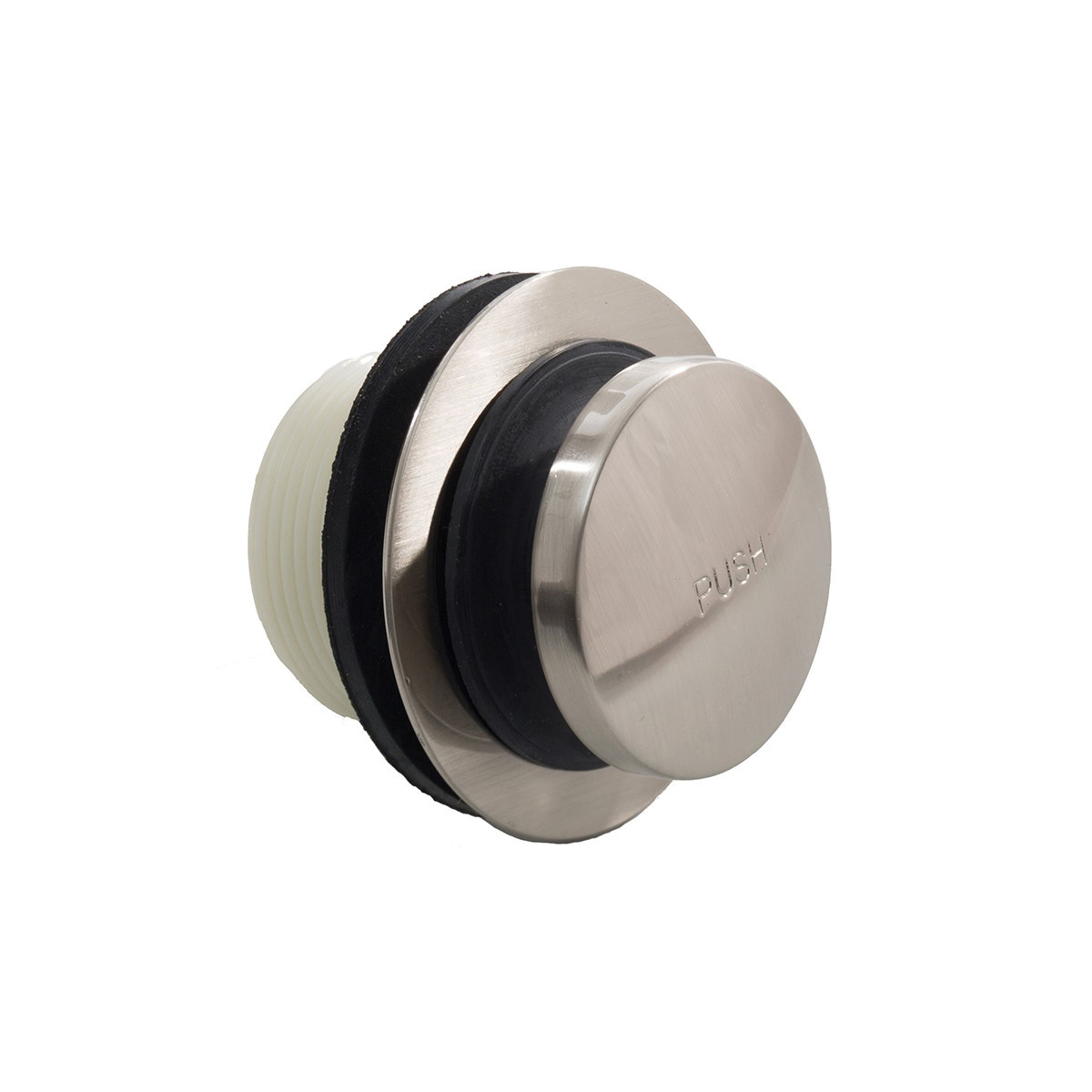 Trim To The Trade 4T-1850B-5 Tip-Toe Drain Stopper With 4T-186P Reducing Bushing, 1-5/8 in Nominal, Thread Connection, Satin Brass