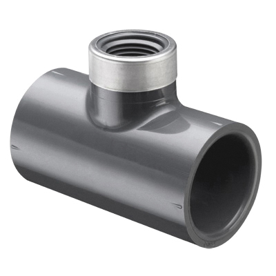 Spears® 802-128SR, 1 x 1 x 1/4 in nominal, Socket x Socket x FNPT end style, SCH 80, PVC, Domestic