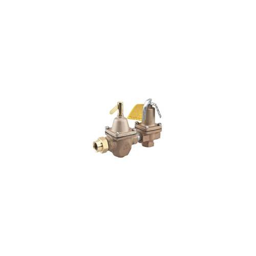 WATTS® 0388805 1450 Regulator and Relief Valve, 1/2 in Nominal, NPT Inlet End Style, 100 psi Pressure, Iron Body, Domestic