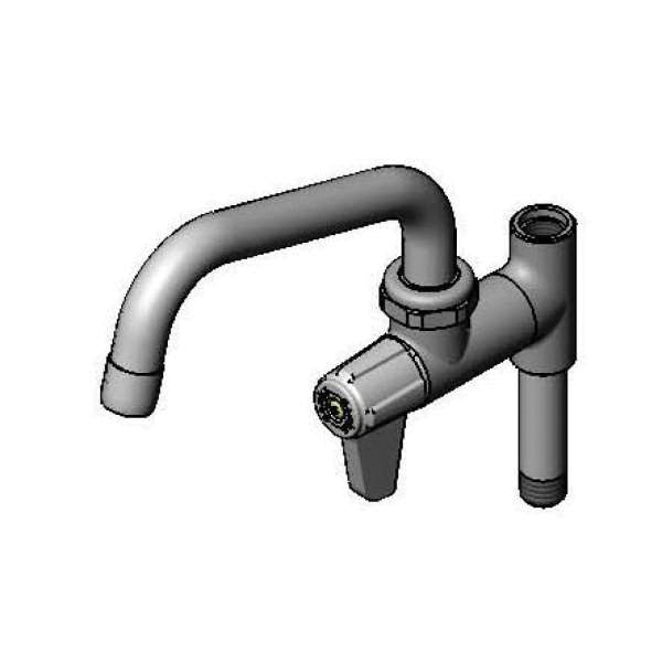 T & S 5AFL06 Equip Add-On Faucet, 4.52 gpm Flow Rate, Swivel Tubular Spout, Polished Chrome, 1 Handles