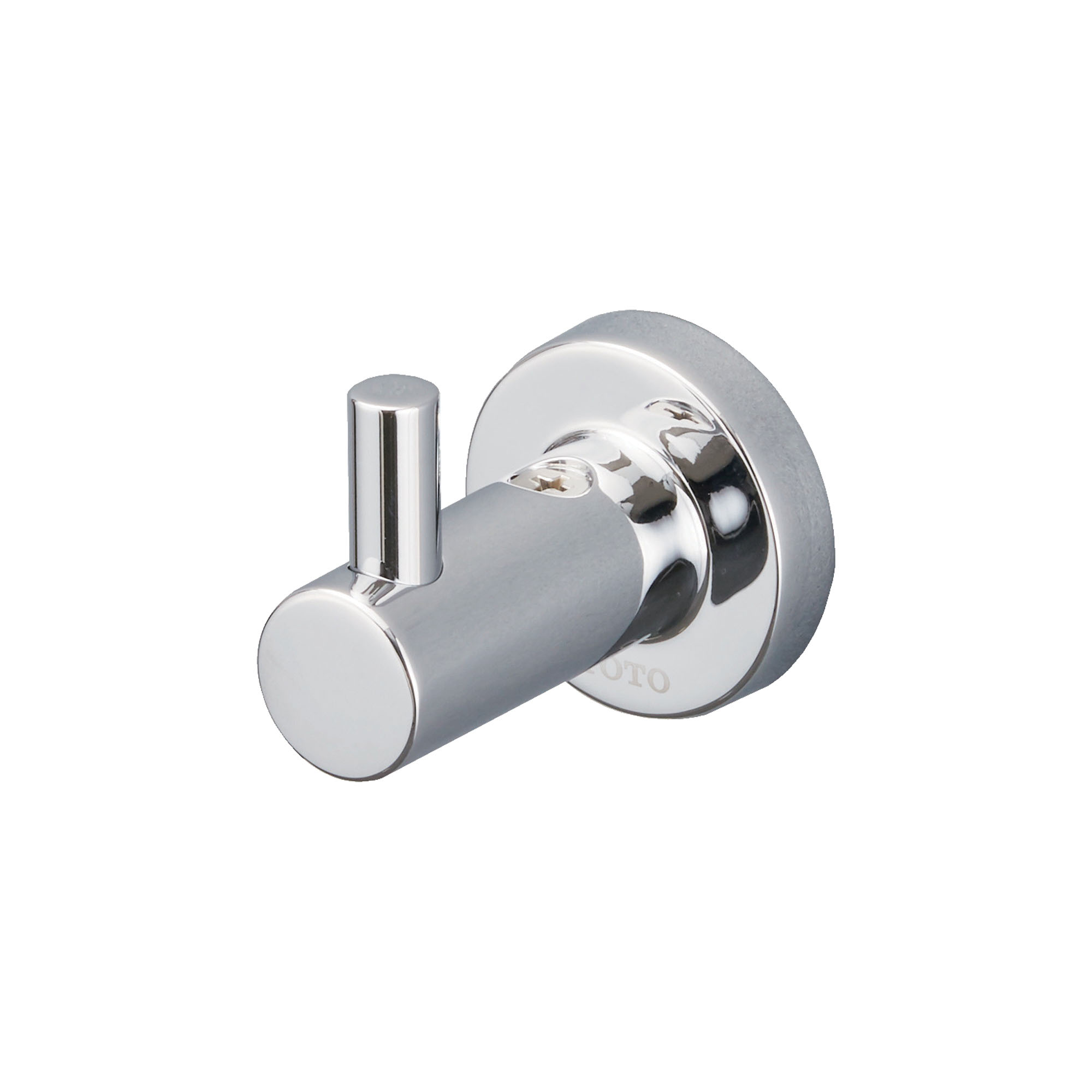 Toto® YRH406U#CP Round Robe Hook, 1 Hooks, 1-7/8 in OAH x 1-9/16 in OAW x 2-3/16 in OAD, Zinc Alloy, Import