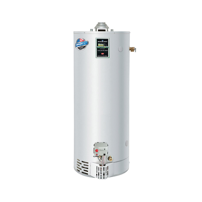Bradford White® URG275H6N Gas Water Heater, 76000 Btu/hr Heating, 75 gal Tank, Natural Gas Fuel, Atmospheric Vent, 85 gph Recovery, Domestic
