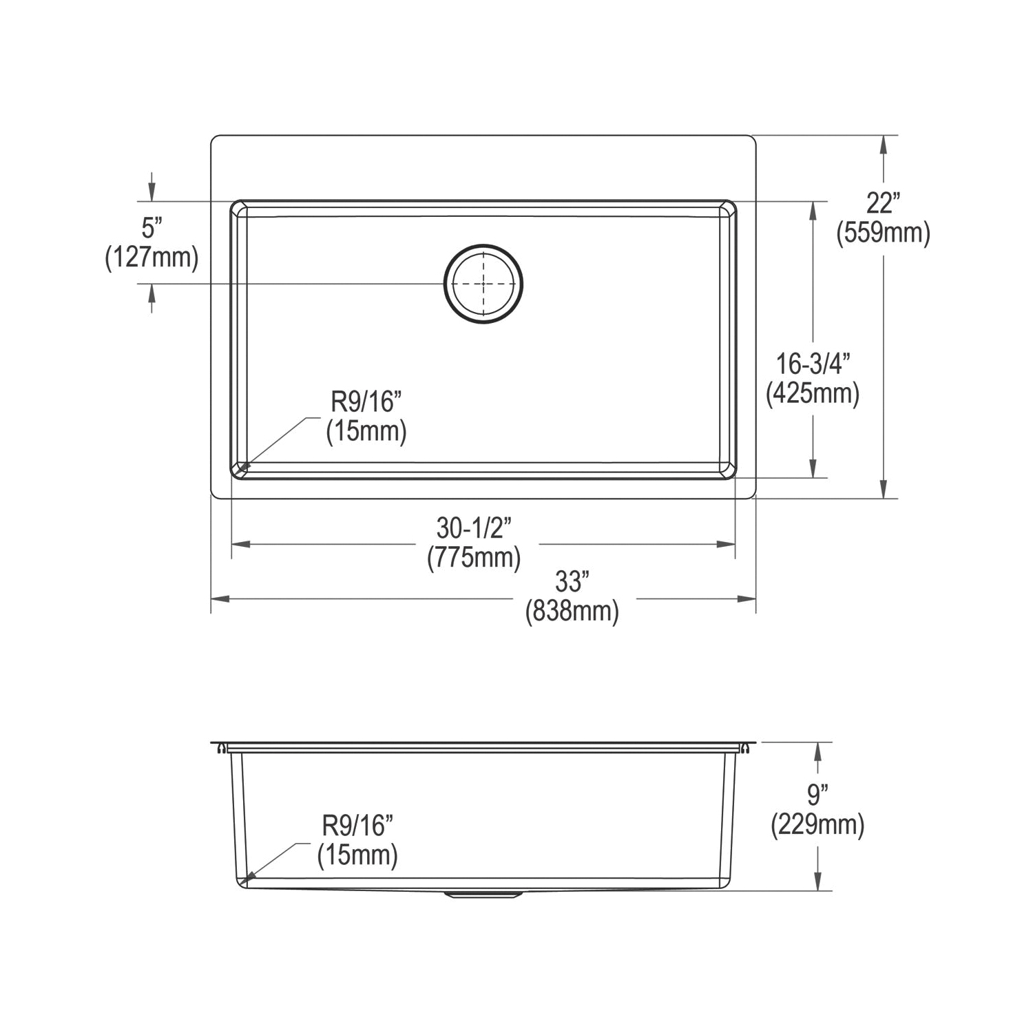 Elkay® ECTSRS33229TBG5
