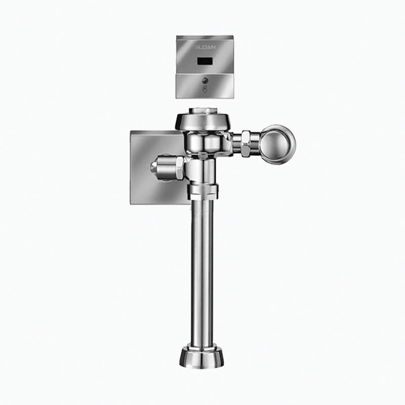 Sloan® Royal® 3450255 113 ESS Optima® Single-Flush Sensor Exposed Flushometer, Hardwired, 1.28 gpf Flush Rate, 1 in IPS Inlet, 1-1/2 in Spud, 15 to 80 psi Pressure, Polished Chrome, Domestic