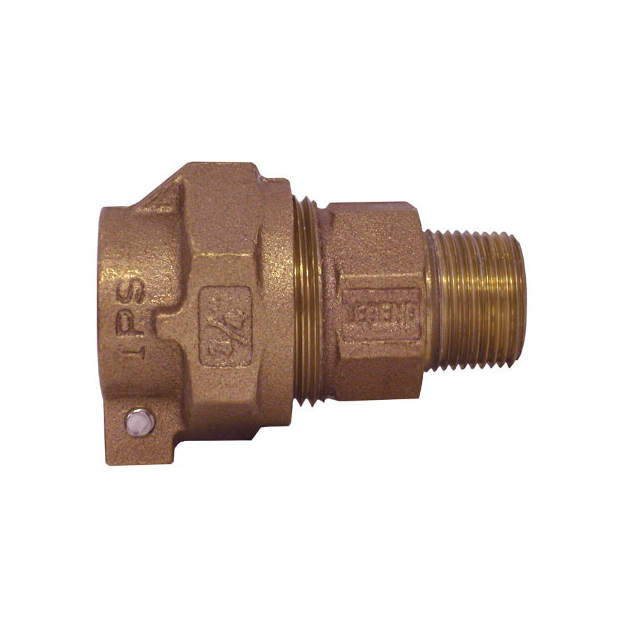 LEGEND 313-234NL T-4320 Pipe Coupling, 3/4 in Nominal, Pack Joint (IPS) x MNPT End Style, Bronze, Import