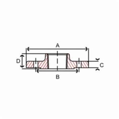 Smith-Cooper® 18TH2030 Companion Flange, 3 in Nominal, Cast Iron, Thread Connection, 250 lb, Galvanized