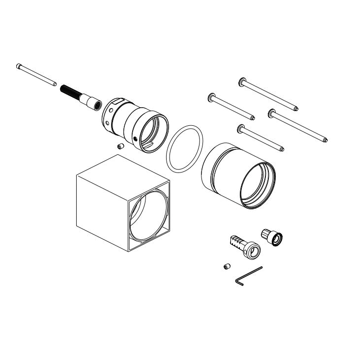 Brizo® RP100669PC Siderna® Extension Kit, For Use With Siderna® T75580 Tempassure Thermostatic Valve with Integrated 3-Function Diverter Trim and Siderna® T75680 Tempassure Thermostatic Valve with Integrated 3-Function Diverter Trim