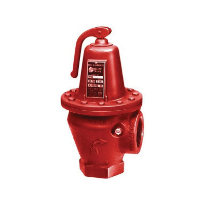 Bell & Gossett 110124 Safety Relief Valve With 3/4 in NPT Tapping, 3/4 in Nominal, NPT End Style, 125 psig Pressure, Brass Body