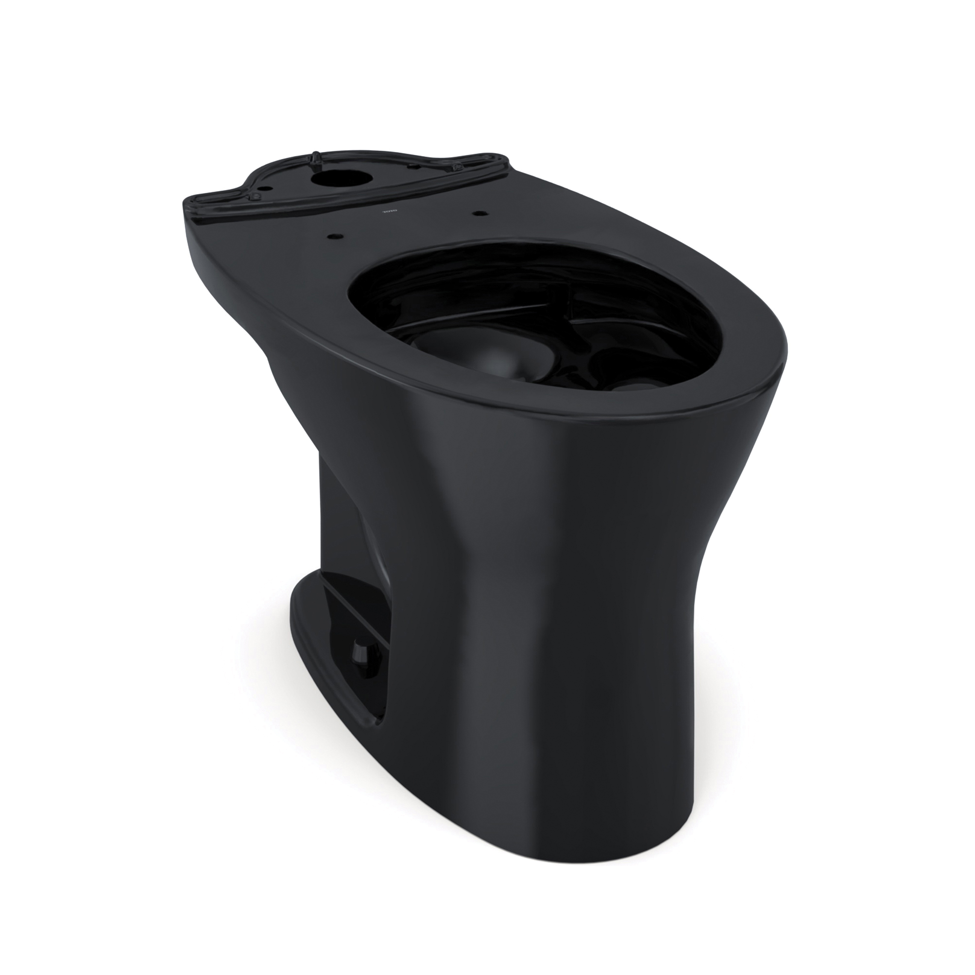 Toto® CT746CUF#51 Drake® Universal Height Toilet Bowl, Ebony, Elongated Front Shape, 12 in Rough-In, 16-1/8 in H Rim, 2-1/2 in Dia Trapway