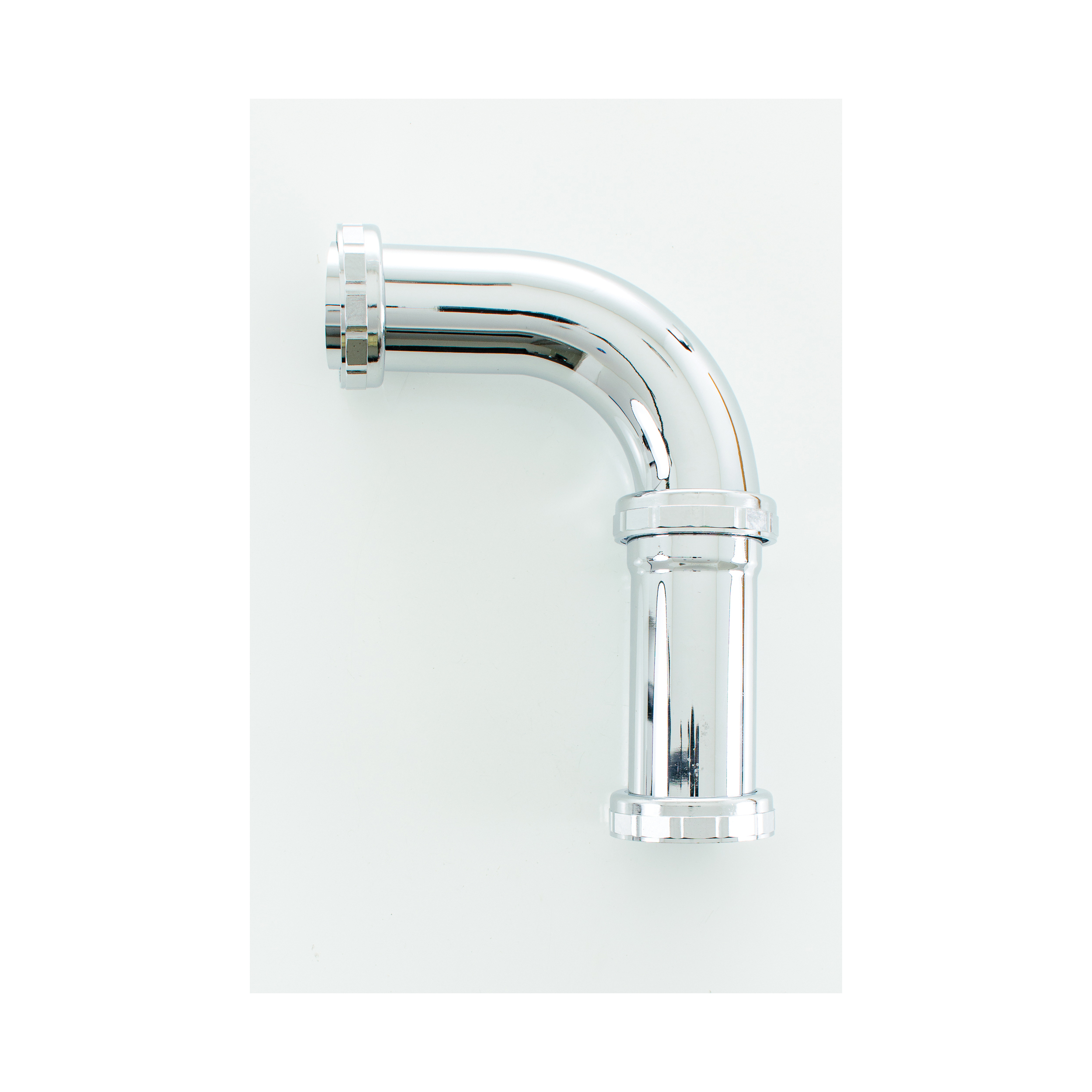 PASCO 34517 2-Piece Repair Closet Elbow With Chrome Plated Die Cast Nuts, 2 x 6 in Nominal, 20 ga, Polished Chrome