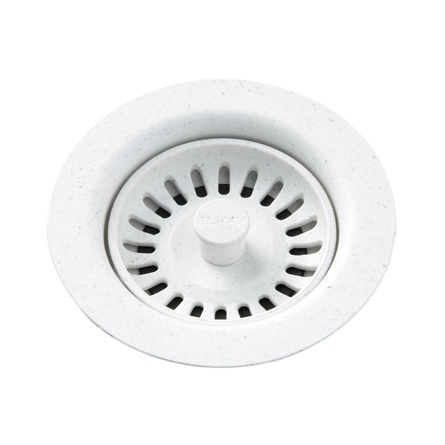 Elkay® LKQS35WH Drain Fitting With Removable Basket Strainer and Rubber Stopper