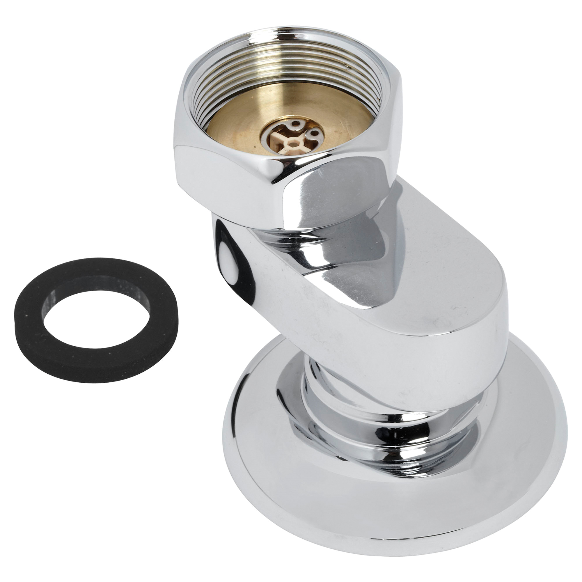 American Standard M962975-0020A Female Off-Set Shank Kit, For Use With Model 8351.076.002/8351.076.004 Exposed Yoke Wall Mount Utility Faucet, Metal, Polished Chrome, Import