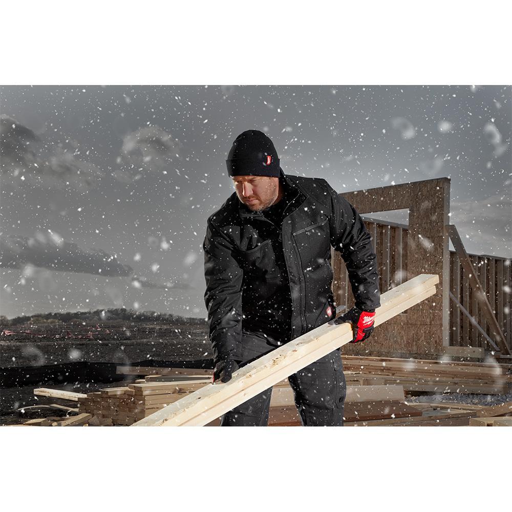 Milwaukee® 506B Cuffed Beanie, Universal, 11 in L x 9.05 in W x 1 in H Head, Black, 100% Acrylic