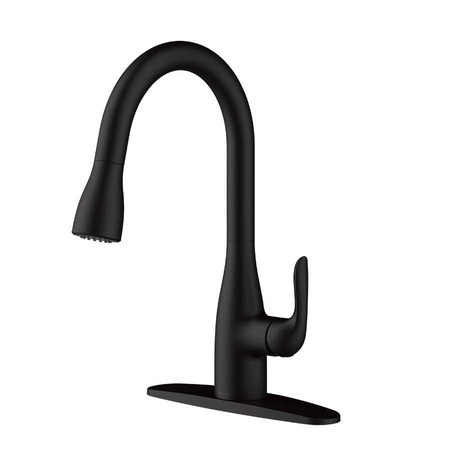 Gerber® G0040164BS Viper Kitchen Faucet, 1.75 gpm Flow Rate, Satin Black, 1 Handles, 1 Faucet Holes, Import
