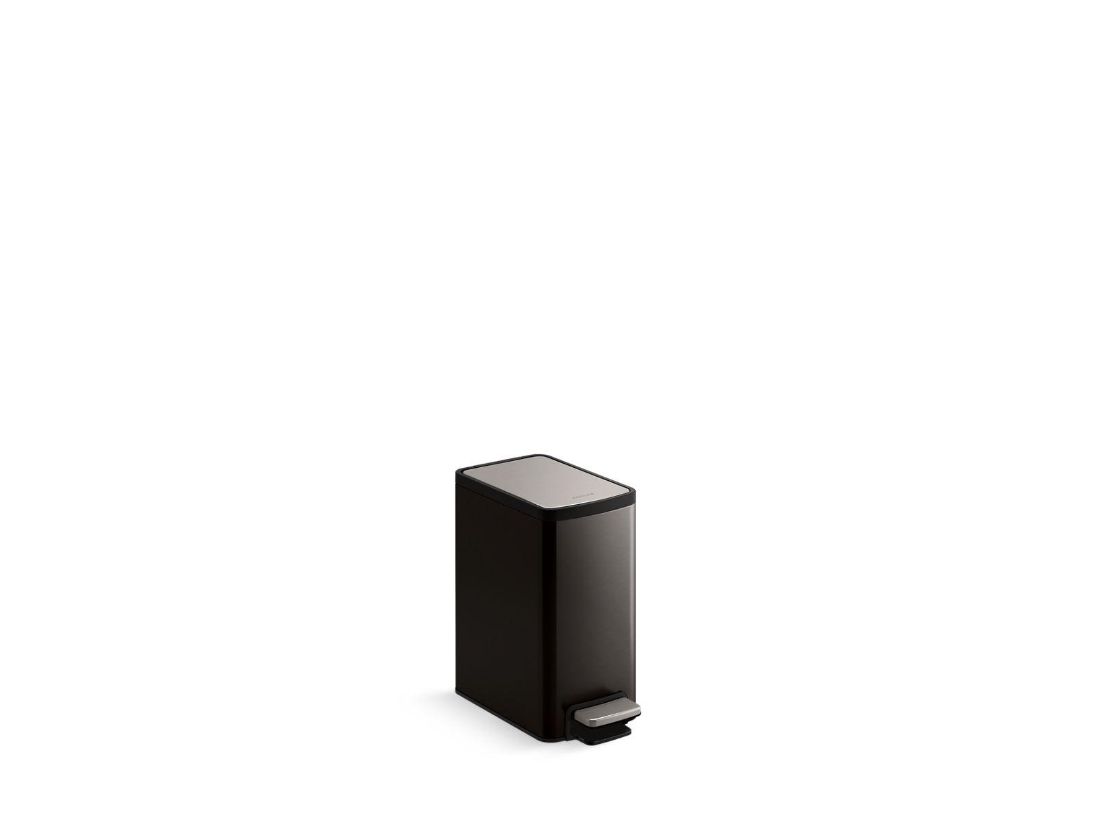 Kohler® 31319-BST Step Trash Can, 1.58 gal Capacity, 6-1/2 in L, Stainless Steel